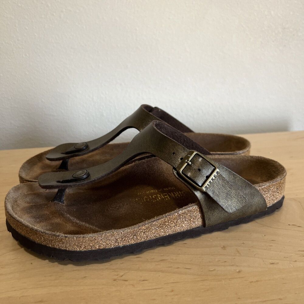 Birkenstock Gizeh Regular Fit Birko Flor Thong Flip Flop  Size  7- 7.5